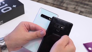 Распаковка Samsung Galaxy S10+, плюсы и минусы