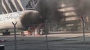 Airbus A340 Lufthansa загорелся во Франкфурте 11 июня 2018