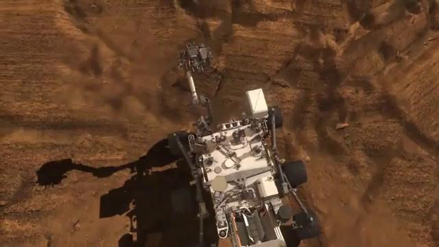 Посадка планетохода Curiosity Rover на Марсе