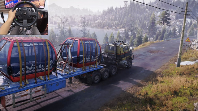 Transporting cable cars to a mountaintop – SnowRunner | Thrustmaster TX