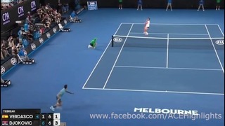 Novak Djokovic vs Fernando Verdasco 2017-Jan-17 Round 1 Highlights