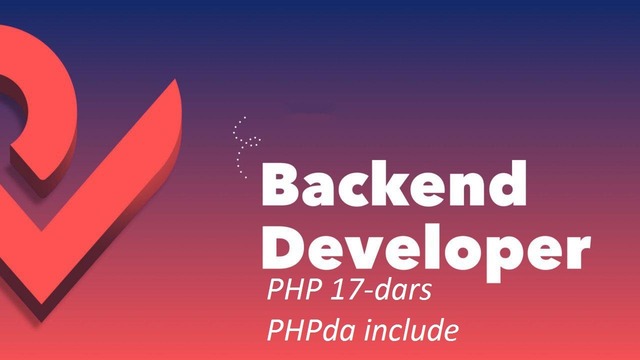 PHP 17-dars PHPda include
