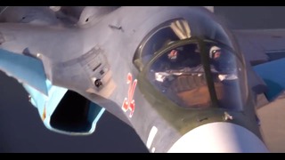 Командирские полеты летчиков штурмовиков Су 25 и бомбардировщиков Су 34 ВКС России