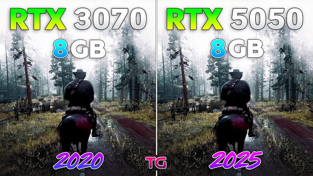 RTX 5050 vs RTX 3070 – Test in 10 Games