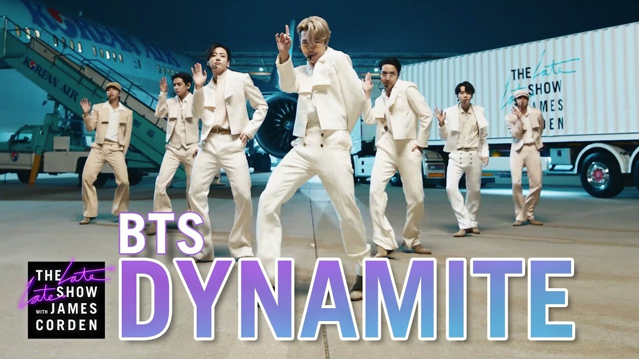 BTS – Dynamite (The Late Late Show with James Corden) - Mover.uz