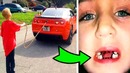 Ребенок взял chevrolet camaro у отца, чтобы выдернуть зуб