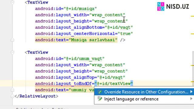 69 – Andoid Studio da – MediaPlayer yasaymiz 2-dars
