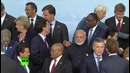 Совместное фотографирование на саммите G20 в Гамбурге
