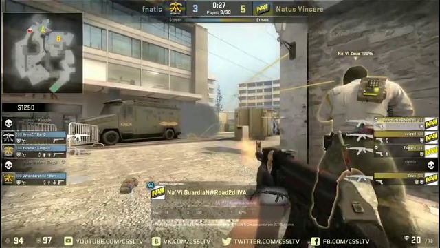 FaceIT League 2015: Na’Vi vs Fnatic (Map: overpass) HQ