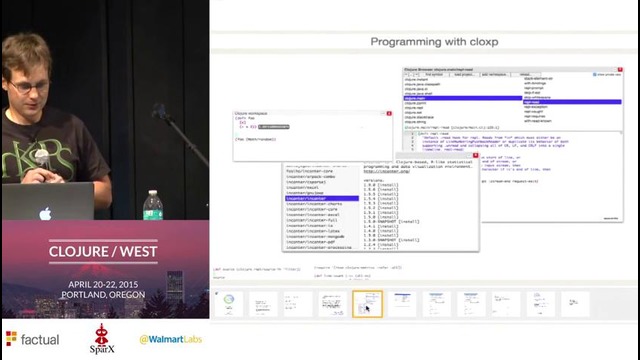 Clojure West 2015 – Robert Krahn- Programming Clojure Smalltalk-Style
