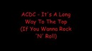 AC/DC-It’s A Long Way To The Top (Lyrics)