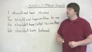 English Grammar – Past tense of ‘should’ – ‘I should have’, ‘You shouldn’t have’, et