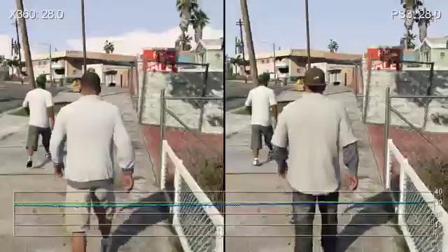 Grand Theft Auto 5 Xbox 360 vs. PS3 Cut-Scene Frame-Rate Tests