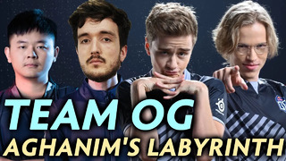 OG playing FIRST TIME Aghanim’s Labyrinth with their coach
