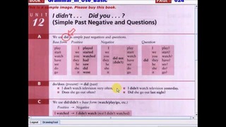 Grammar in use basic12 – Simple past and question