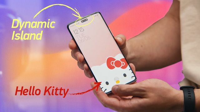 Первый Android с чёлкой от iPhone 14 Pro и причём тут Hello Kitty