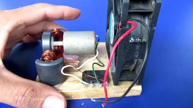 Free energy generator Motor with PC Fan Very Easy – Science project Experiment at ho
