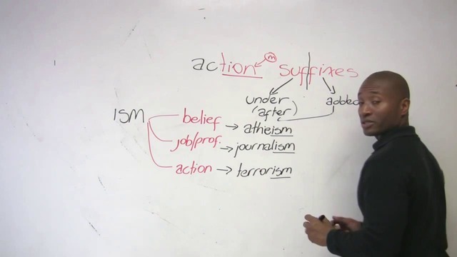Understand English with action suffixes