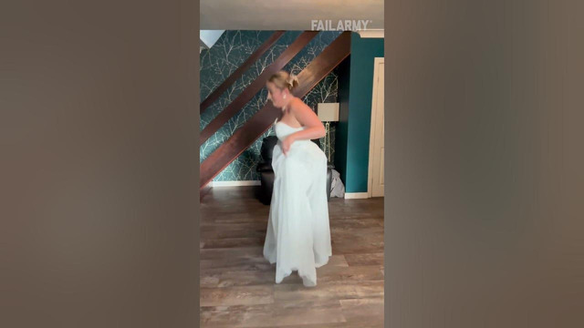 Wedding gown down