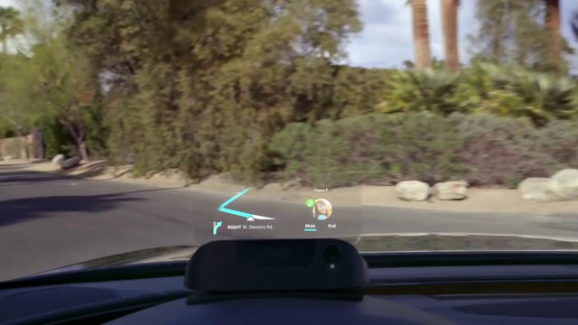 GPS экран в машине как в истребителе