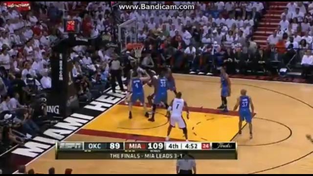 NBA Oklahoma Thunder vs Miami Heat 106:121