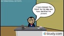 Study.Com: The Planning Processes for Informational and Analytical Reports