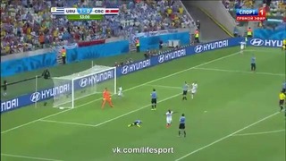 Уругвай 1-1 Коста-Рика – Гол Кэмпбелла. Чемпионат Мира 2014