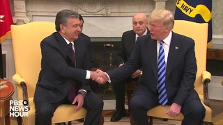 Шавкат Мирзиёев и Дональд Трамп провели встречу (16.05.2018)