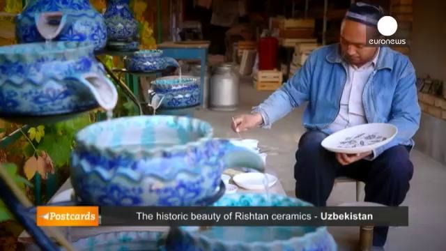 «Открытки из Узбекистана» керамика Риштана