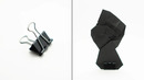 Binder clip stand for flat origami – Origami Tip #9