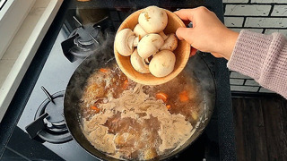 Вкуснейший Мясной Суп с Грибами, от которого в восторге моя Семья