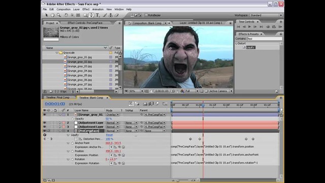 Видеоурок по After Effects. Превращение в демона
