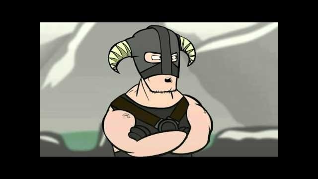 Skyrim Мем- А потом мне прострелили колено
