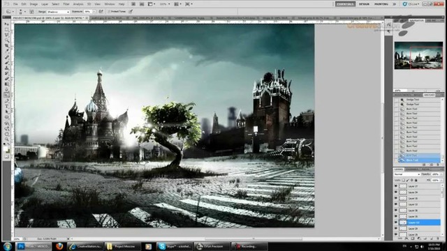 Adobe Photoshop CS5. Москва – Ускоренное видео