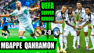 Uefa Supper Kubogi Real 2-0 Atalanta o’yinida Bellingham Mbappe haqida gapirishga majbur bo’ldi