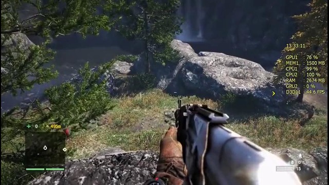 FPS Тест Pentium G3240 3.1Ghz + GTX 660 2Gb + Afterburner FarCry 4