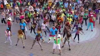 ОKI FLASHMOB- Флэшмоб на Окинаве. LMFAO-Party Rock Anthem