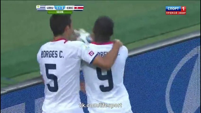 Уругвай – Коста-Рика 1:3 Чемпионат Мира 2014 (14.06.2014)