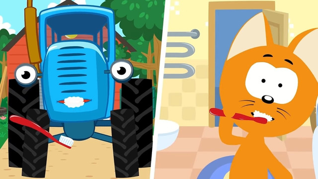 СИНИЙ ТРАКТОР и ДРУЗЬЯ – Весёлые обучающие мультики-песенки для малышей