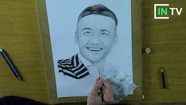 Узбекский художник рисует Даврона Кабулова | Portreto #4