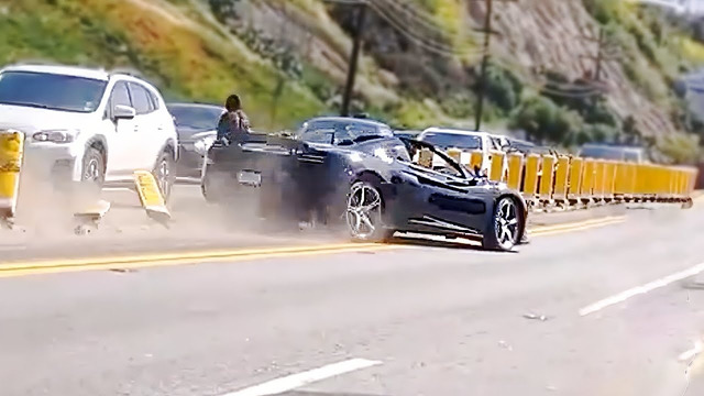 McLaren Spider CRASHES on the Highway