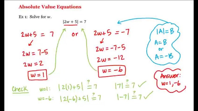 2 – 12 – Absolute Value Equations (6-35)