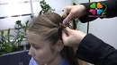Прическа для девочек с косами и жгутами