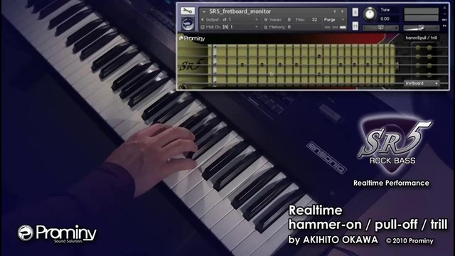 Prominy SR5 Rock Bass demo – Hammer-on – Pull-off – Trill