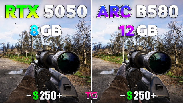 ARC B580 vs RTX 5050 – Test in 10 Games