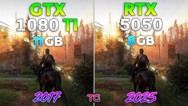GTX 1080 Ti vs RTX 5050 – Test in 10 Games