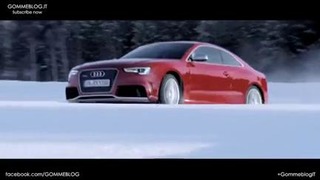 Audi rs5 snow drift – test drive ice and snow