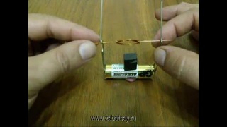 Простой самодельный электромотор (Simple homemade electric motor)