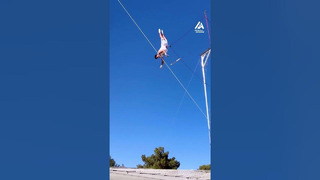 Circus Artist Shows Off Flying Trapeze Skills | People Are Awesome #circus #shorts #extremesports