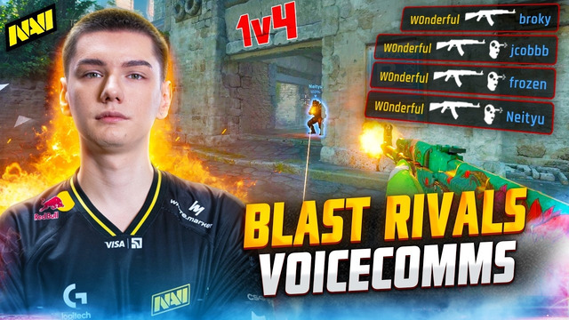 W0nderful’s INSANE 1v4 | NAVI in the Final at BLAST Rivals 2026 | Voicecomms